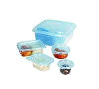 KitchenCraft Meal Prep Containers, Juego de 23 recipientes de plástico reutilizables para almacenar alimentos, aptos para frigorífico, congelador y microondas, sin BPA