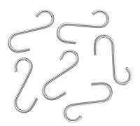 KitchenCraft Mini ganchos en forma de "S" de acero inoxidable para colgar, 5,5 cm (bolsa de 6)
