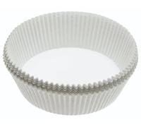 KitchenCraft Forros de molde redondos de 8 pulgadas, antiadherentes, ideales para tartas de frutas y bizcochos, 20 cm, paquete de 40 forros, blanco