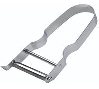 Kitchencraft Pelador Vegetales, Acero Inoxidable, Plateado, 9x3x10 cm