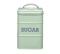 KitchenCraft - Recipiente para Azúcar Estilo Vintage, Acero Inoxidable, 11 x 17 cm, Latas para Té y Café a Juego Disponibles - English Sage