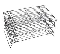 KitchenCraft Rejilla antiadherente apilable de 3 pisos para enfriar tartas, 21 x 40 cm (8" x 16")
