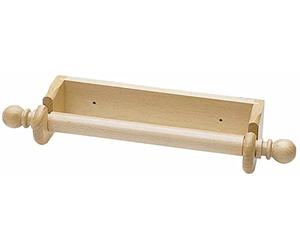 KitchenCraft Servilletero, Servilletero de Madera, Toallero, Soporte para Rollo de Cocina, Soporte de Pared, 29 cm