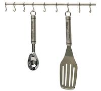 Kitchencraft stainless steel kitchen utensil hanging rack with 12 hook