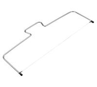 KitchenCraft Sweetly Does It Cortador de tartas, nivelador, alambre para cortar capas, accesorio para hornear de acero al carbono, 40 cm, plateado