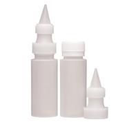 KitchenCraft Sweetly Does It Botella Exprimible para Glaseado Bolsas y Boquillas, Plástico, 70 ml, Juego de 2, Blanco, Grande