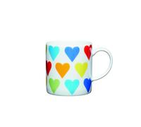 Kitchencraft taza café hearts, cerámica, multicolor, 5 cm
