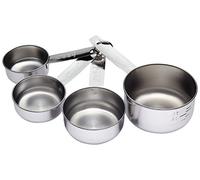 KitchenCraft Tazas Medidoras en Acero Inoxidable, Juego de 4 Piezas