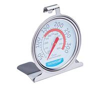KitchenCraft Termómetro para horno, Termómetro de acero inoxidable para horno de ventilador y horno de gas, 6,5 x 8 cm, Plateado