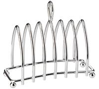 KitchenCraft Tostador de metal cromado, 16 x 15 x 7 cm (6,5" x 6" x 3"), plateado