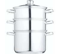 KitchenCraft Vaporera 3 Pisos 20cm Plata Acero Inoxidable