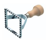 KitchenCraft World of Flavours Cortador cuadrado para raviolis, 7 x 7 x 11,5 cm, plateado/beige