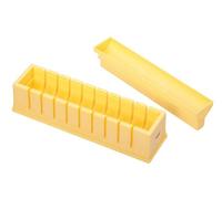KitchenCraft: World of Flavours - Kit de Sushi, Molde para Cortar Sushi, Caja Regalo y Recetas, Color Amarillo, 23 x 6 x 7 cm