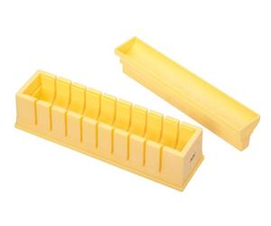KitchenCraft: World of Flavours - Kit de Sushi, Molde para Cortar Sushi, Caja Regalo y Recetas, Color Amarillo, 23 x 6 x 7 cm
