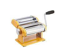 KitchenCraft World of Flavours Máquina para hacer pasta de acero inoxidable - Amarillo