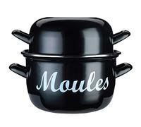KitchenCraft World of Flavours Olla tradicional grande para mejillones, esmaltada, 25 cm, 5,5 L
