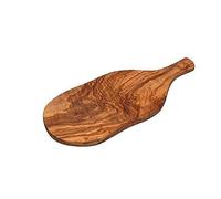 KitchenCraft World of Flavours Tabla de cortar rústica, madera de olivo, 30 x 17 cm