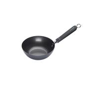 KitchenCraft World of Flavours Wok pequeño apto para inducción, acero al carbono antiadherente, 20 cm
