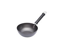 KitchenCraft World of Flavours Wok pequeño apto para inducción, acero al carbono antiadherente, 20 cm