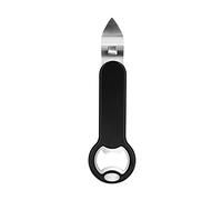 KITCHENDAO Abridor de Cerveza 2 en 1, Abrelatas Manual, Abrebotellas Magnético con Reciclador de Tapa, para Refrigeradores y Coches Casuales