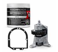 KitchenTech Kit de reparación de engranajes para robot de cocina KitchenAid, Worm Gear, 200 g Food Grade de engranaje, junta, kit de mantenimiento completo