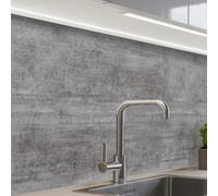 KitchenYeah© Antisalpicaduras Cocina 60x80 cm Adhesivo Salpicadero Protector Salpicaduras Kitchen Hormigón - Patrón - Antiguo