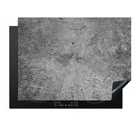 KitchenYeah© Cubre Vitrocerámica - Protector Vitroceramica Induccion 70x52 cm - Tapa Vitroceramica - Protector de Vitroceramica Hormigón - Pizarra - Gris - Estructura de hormigón