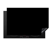 KitchenYeah© Cubre Vitrocerámica - Protector Vitroceramica Induccion 77x51 cm - Tapa Vitroceramica - Protector de Vitroceramica Negro - Patrones - Interior - Sólido - Negro - Oscuro