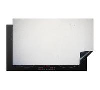 KitchenYeah© Cubre Vitrocerámica - Protector Vitroceramica Induccion 90x52 cm - Tapa Vitroceramica - Protector de Vitroceramica Hormigón - Blanco - Moderno