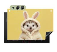 KitchenYeah© Cubre Vitrocerámica - Protector Vitroceramica Placa Induccion 52x78 cm - Antisalpicaduras Cocina, Encimera, Protectora Erizo - Pascua - Disfraz