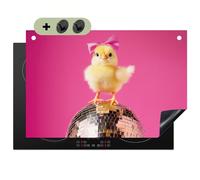 KitchenYeah© Cubre Vitrocerámica - Protector Vitroceramica Placa Induccion 52x78 cm - Antisalpicaduras Cocina, Encimera, Protectora Disco - Pollito - Lazo