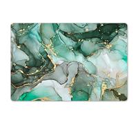 KitchenYeah© Manteles Individuales de Plástico Lavables 6 Piezas 45x30 cm Tapetes Mesa Rectangular Salvamantel Antideslizante Estilo Moderno Dorado - Mármol - Verde - Aspecto Mármol - Gris