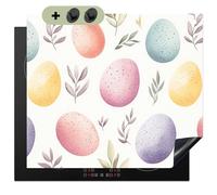 KitchenYeah© Protector Vitroceramica 51.3x58.3 cm Tapa para induccion Placa Encimera Cubre de Protectora Cocina, Salpicaduras, Antisalpicaduras Huevos - Colorido - Patrón