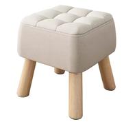 KITCISSL Taburete Debajo del Escritorio Mesa De Centro Baja Reposapiés Taburete Reposapies Banco Zapatero para Cambiar Zapatos, Banquetas Dormitorio Puff Salon Taburetes De Sofá(Color:Beige 34cm)