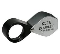 Kite Doublet 15x - Lupa (15x, diámetro Frontal 23mm), Negro
