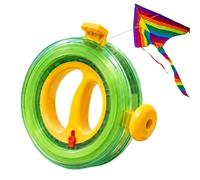 Kite String Spool - Flying Thread Spooler, Heavy Duty Smooth Deployment Reel, Windup Cord Controller | Ergonomic Hand Grip Wheel Sky Toy Operating Tools For Park Beach Garden