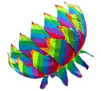Kite Tail, 28" Lotus Shaped Rotating Weatherproof Big Kite Tail For Outdoor Beginners Camping Trip GardenKite
