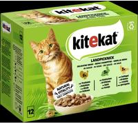 Kitekat 85gx12 Picnic en el campo Salsa Paquete porciones Multipack