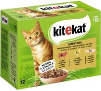KITEKAT Bolsa de porciones Multipack Mercado Mix en gelatina 12 x 85 g