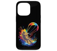 Kitesurf Art Splash - Deporte Extremo Jinete y alas Coloridas Carcasa para iPhone 13 Pro