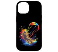 Kitesurf Art Splash - Deporte Extremo Jinete y alas Coloridas Carcasa para iPhone 14