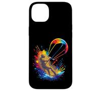Kitesurf Art Splash - Deporte Extremo Jinete y alas Coloridas Carcasa para iPhone 14 Plus