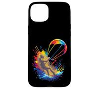 Kitesurf Art Splash - Deporte Extremo Jinete y alas Coloridas Carcasa para iPhone 15 Plus