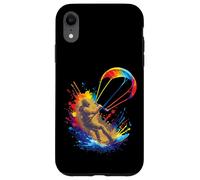 Kitesurf Art Splash - Deporte Extremo Jinete y alas Coloridas Carcasa para iPhone XR