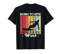 Kitesurf Kite Born To Kite Forced To Work Camiseta