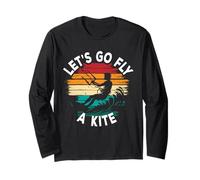 Kitesurf Kiteboarding Let's Go Fly A Kite Manga Larga