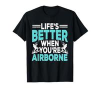 Kitesurf Kiteboarding Life's Better When You're Airborne Camiseta