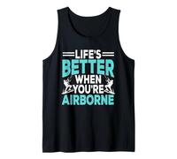 Kitesurf Kiteboarding Life's Better When You're Airborne Camiseta sin Mangas