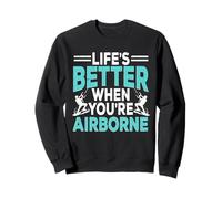 Kitesurf Kiteboarding Life's Better When You're Airborne Sudadera