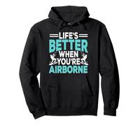 Kitesurf Kiteboarding Life's Better When You're Airborne Sudadera con Capucha